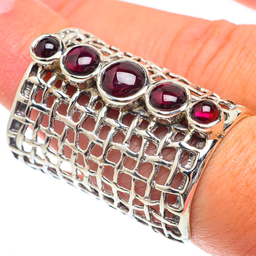 Garnet Rings handcrafted by Ana Silver Co - RING65355