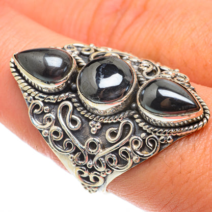 Hematite Rings handcrafted by Ana Silver Co - RING65372