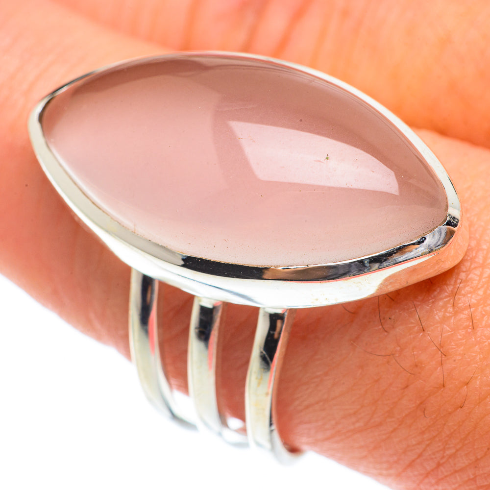 Rose Quartz Rings handcrafted by Ana Silver Co - RING65387