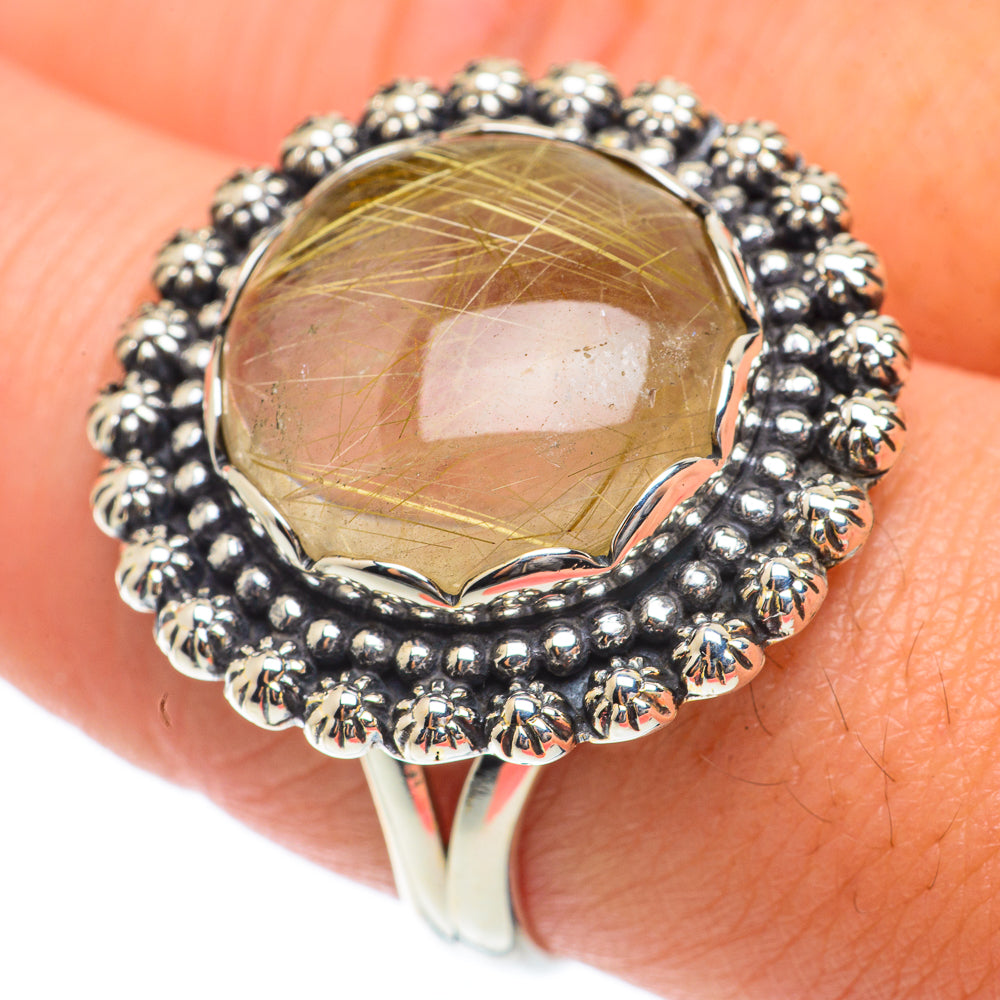 Rutilated Quartz Rings handcrafted by Ana Silver Co - RING65389
