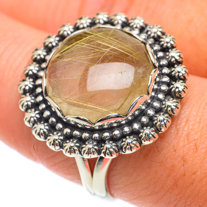 Rutilated Quartz Rings handcrafted by Ana Silver Co - RING65389
