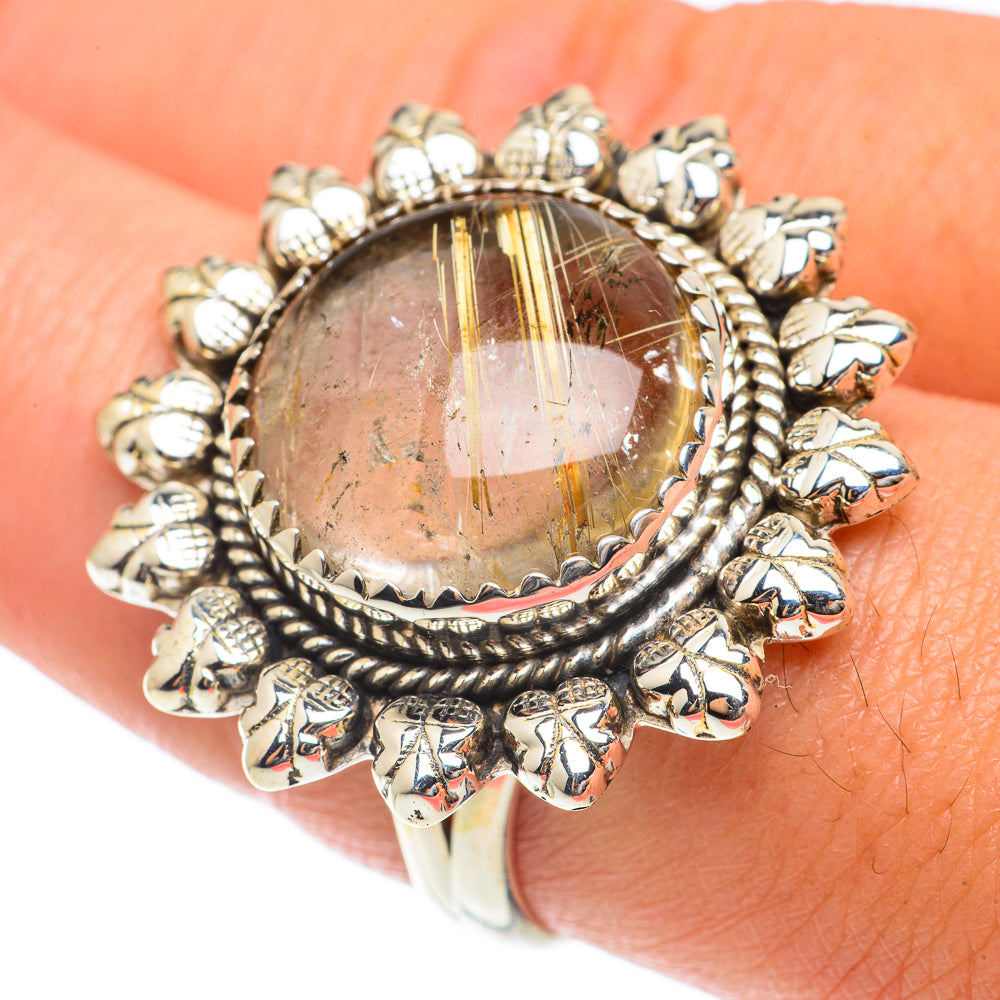 Rutilated Quartz Rings handcrafted by Ana Silver Co - RING65390