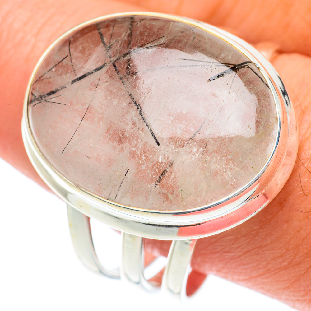 Tourmalinated Quartz Rings handcrafted by Ana Silver Co - RING65394