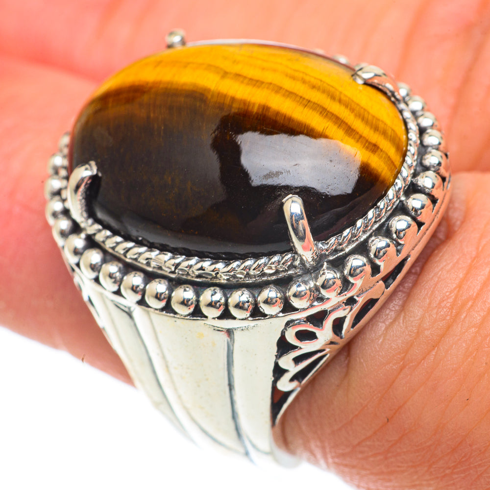 Tiger Eye Rings handcrafted by Ana Silver Co - RING65400