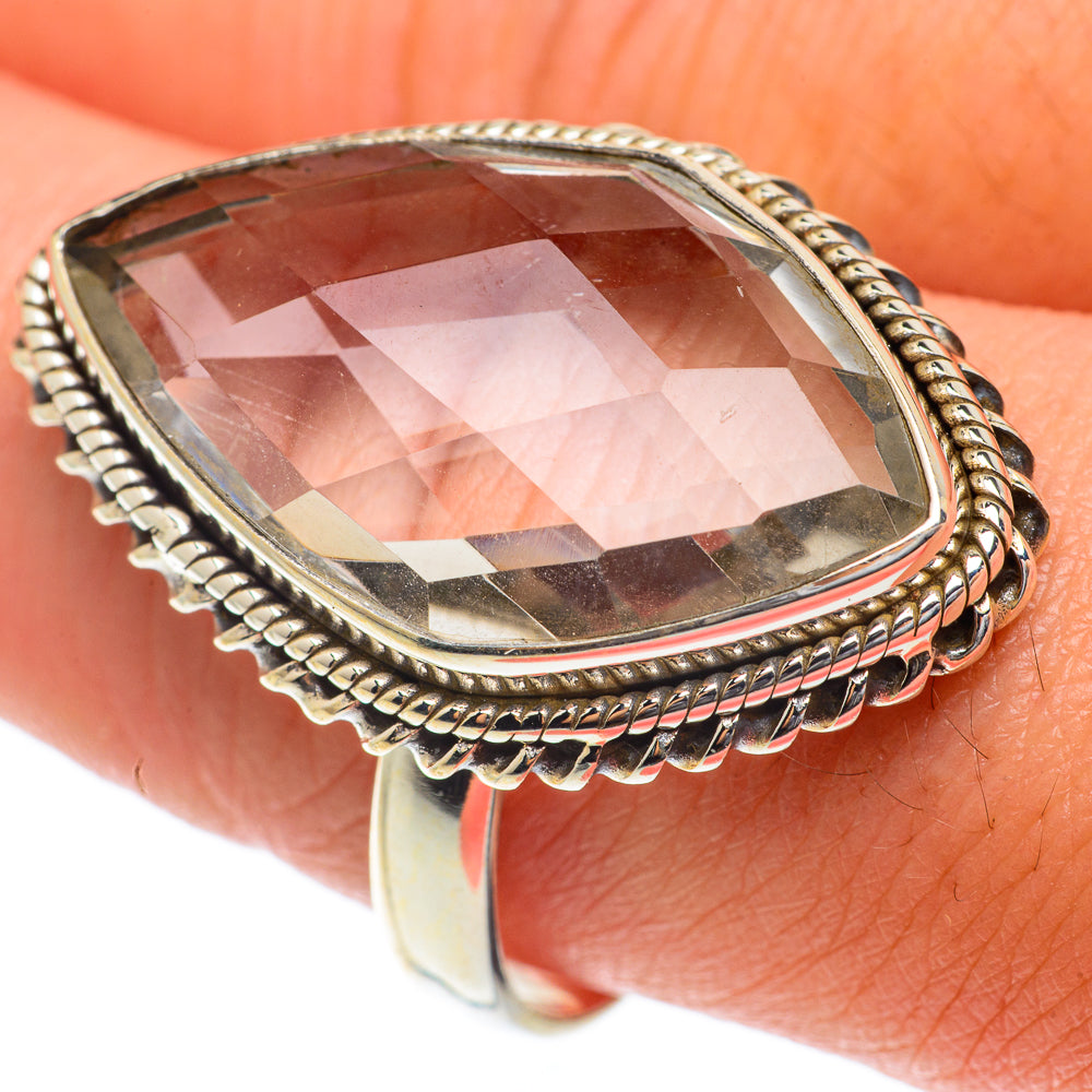 White Quartz Rings handcrafted by Ana Silver Co - RING65405