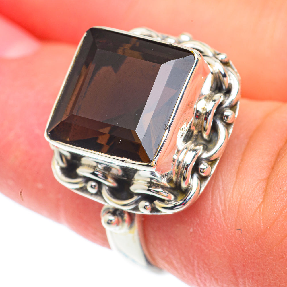 Smoky Quartz Rings handcrafted by Ana Silver Co - RING65412