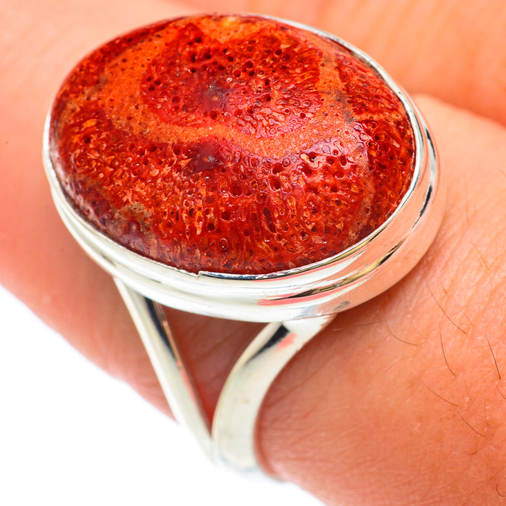 Sponge Coral Rings handcrafted by Ana Silver Co - RING65414
