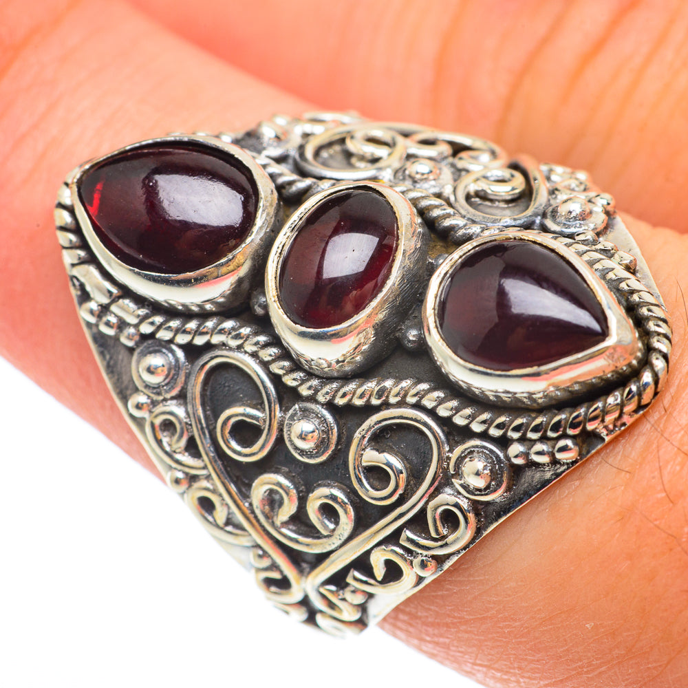 Garnet Rings handcrafted by Ana Silver Co - RING65419
