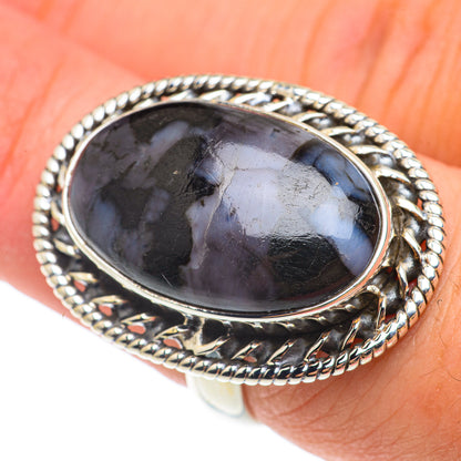 Gabbro Stone Rings handcrafted by Ana Silver Co - RING65422