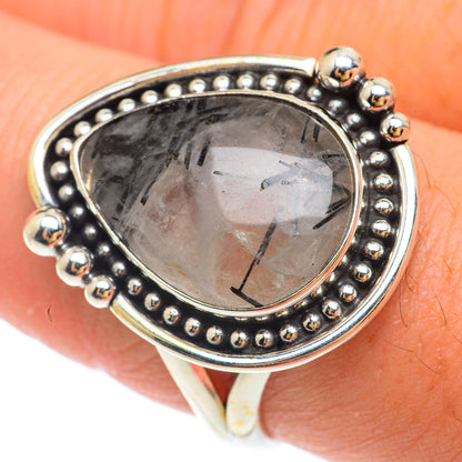 Tourmalinated Quartz Rings handcrafted by Ana Silver Co - RING65423