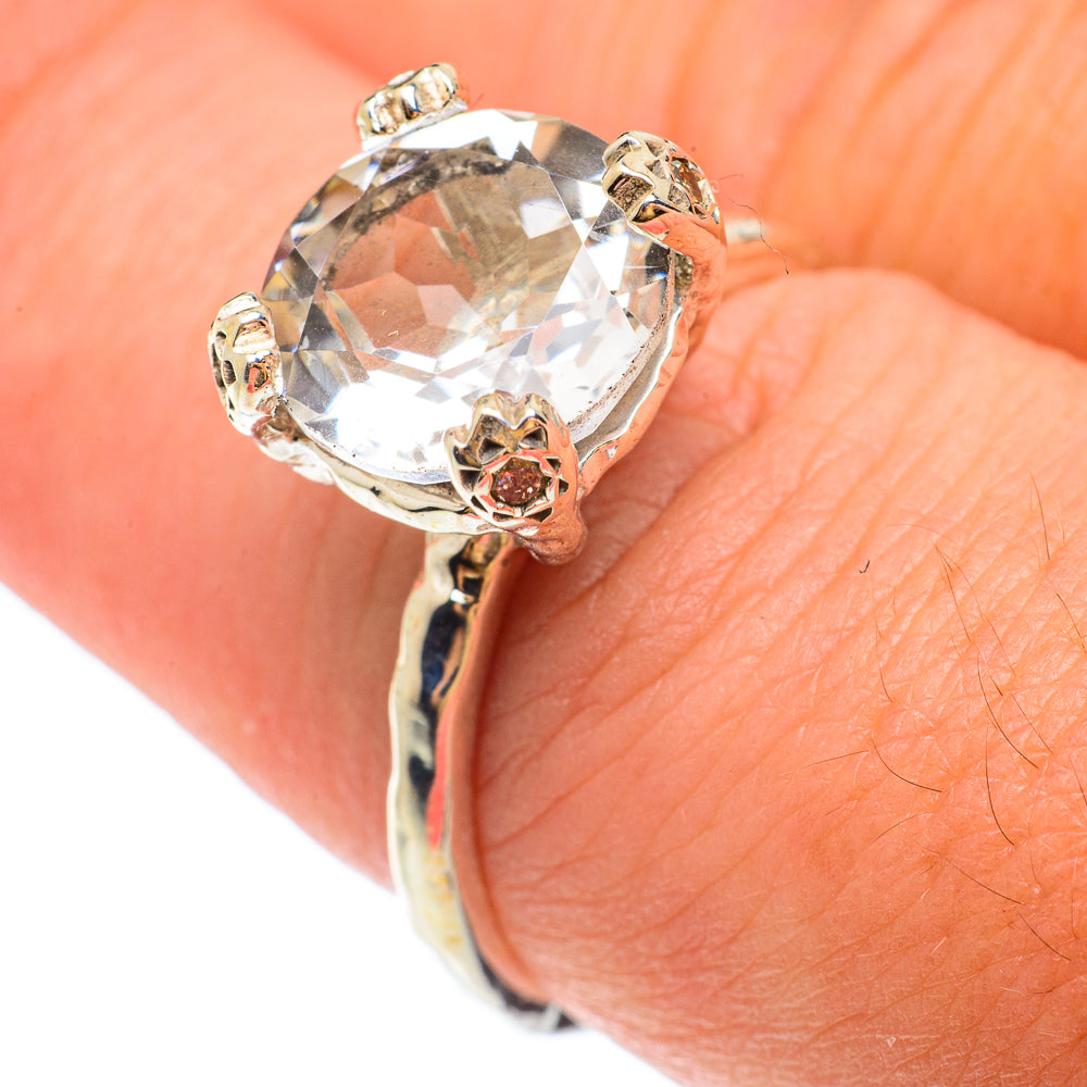 White Quartz Rings handcrafted by Ana Silver Co - RING65424
