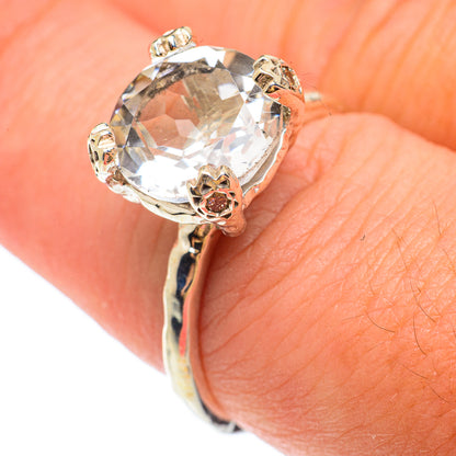 White Quartz Rings handcrafted by Ana Silver Co - RING65424