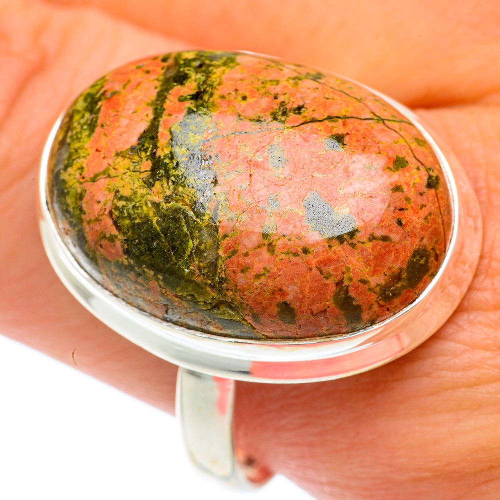 Unakite Rings handcrafted by Ana Silver Co - RING65426