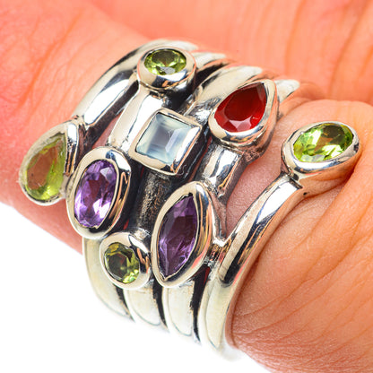 Garnet Rings handcrafted by Ana Silver Co - RING65427