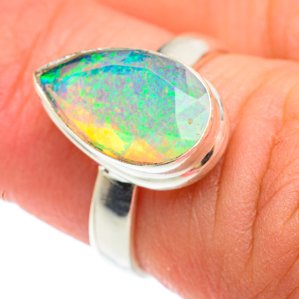 Ethiopian Opal Rings handcrafted by Ana Silver Co - RING65428