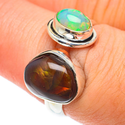 Mexican Fire Agate Rings handcrafted by Ana Silver Co - RING65429