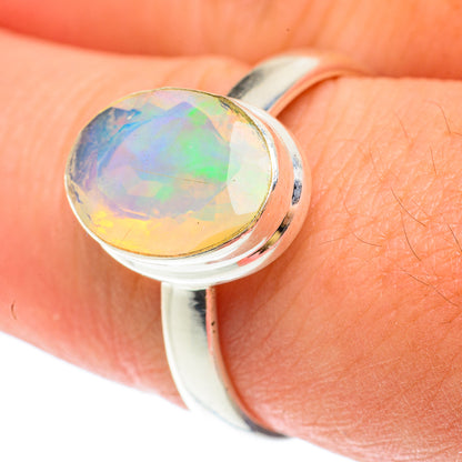 Ethiopian Opal Rings handcrafted by Ana Silver Co - RING65431
