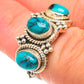 Tibetan Turquoise Rings handcrafted by Ana Silver Co - RING65436