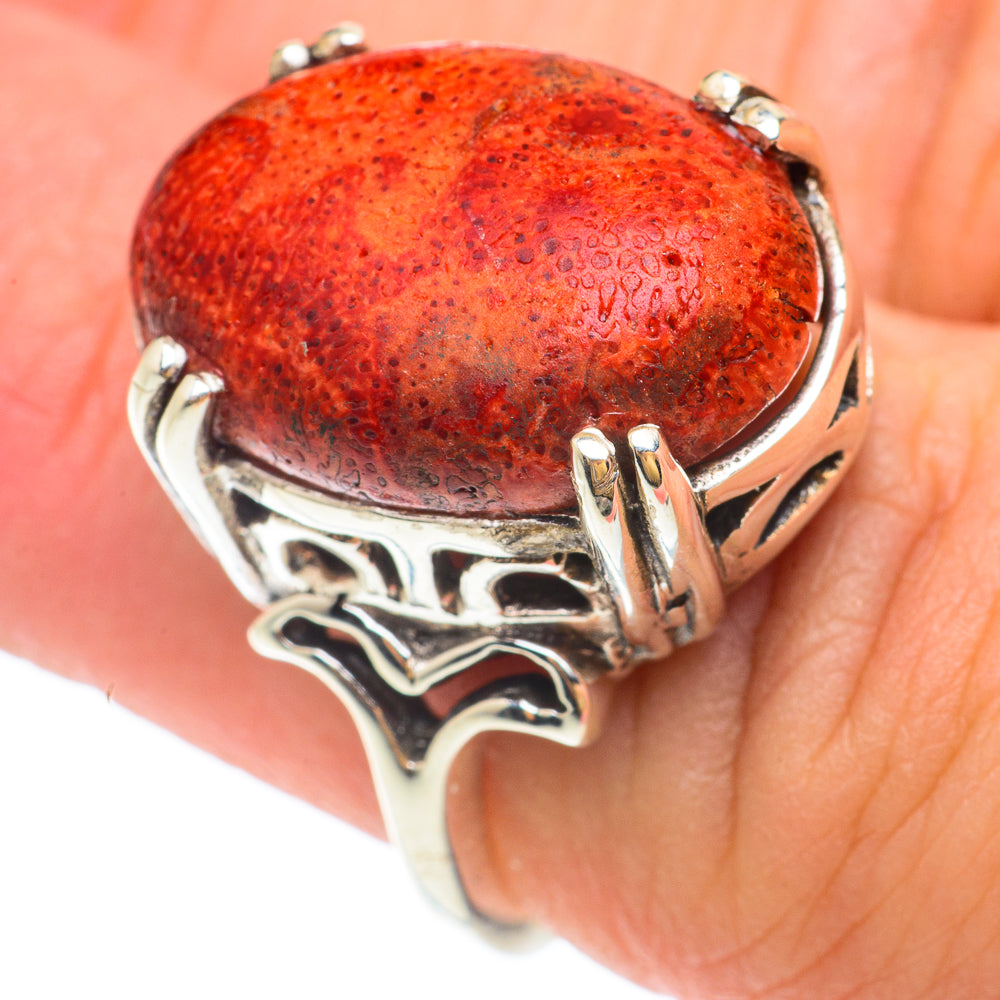 Sponge Coral Rings handcrafted by Ana Silver Co - RING65443