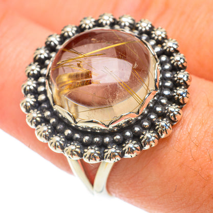Rutilated Quartz Rings handcrafted by Ana Silver Co - RING65446
