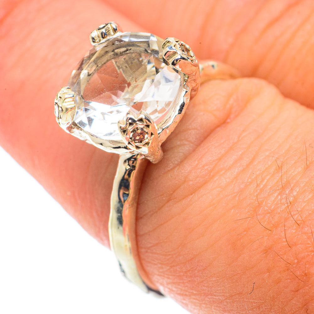 White Quartz Rings handcrafted by Ana Silver Co - RING65450