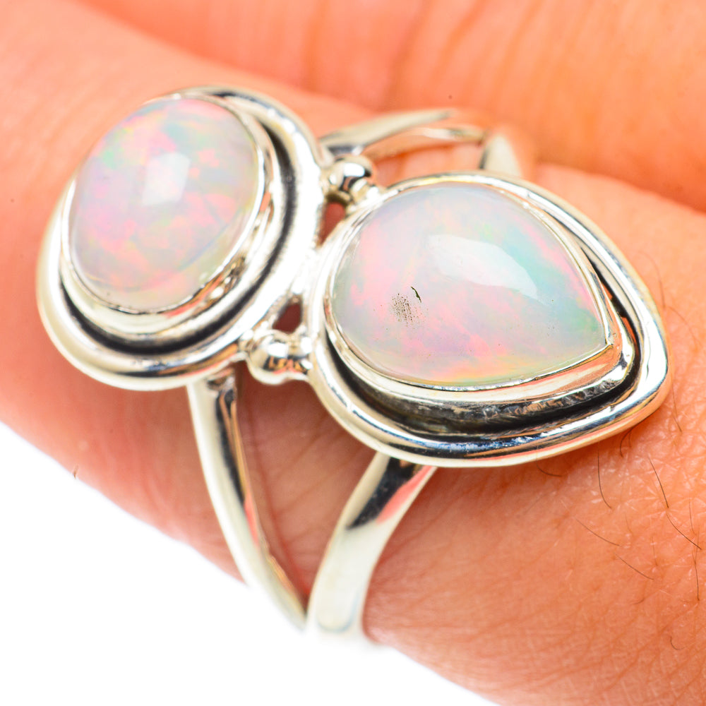 Ethiopian Opal Rings handcrafted by Ana Silver Co - RING65454