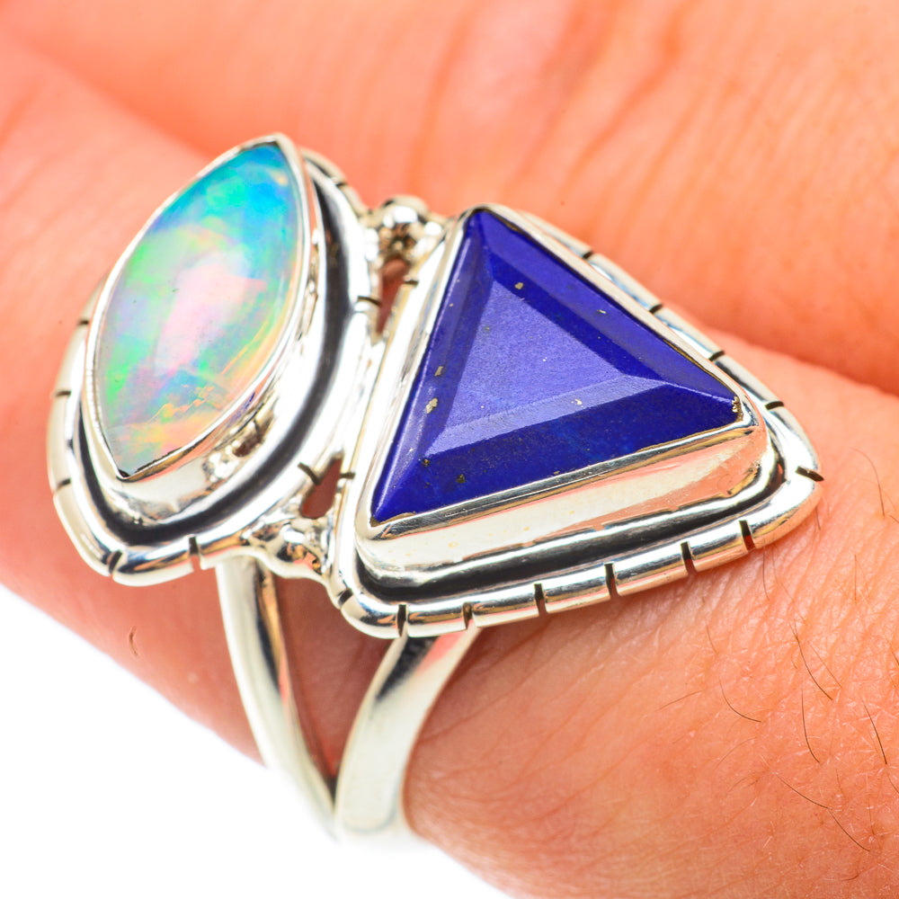 Lapis Lazuli Rings handcrafted by Ana Silver Co - RING65456
