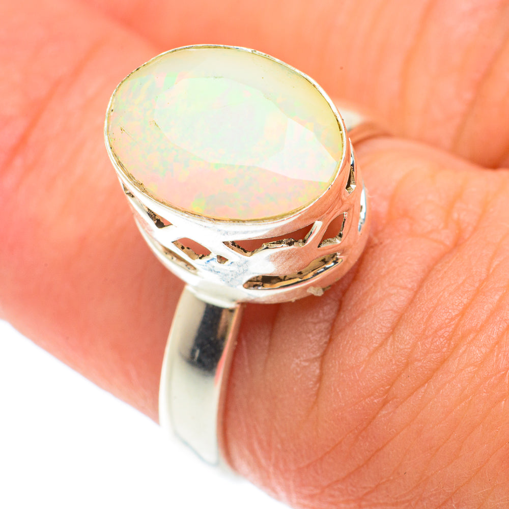 Ethiopian Opal Rings handcrafted by Ana Silver Co - RING65457