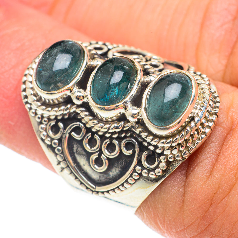 Blue Fluorite Rings handcrafted by Ana Silver Co - RING65462
