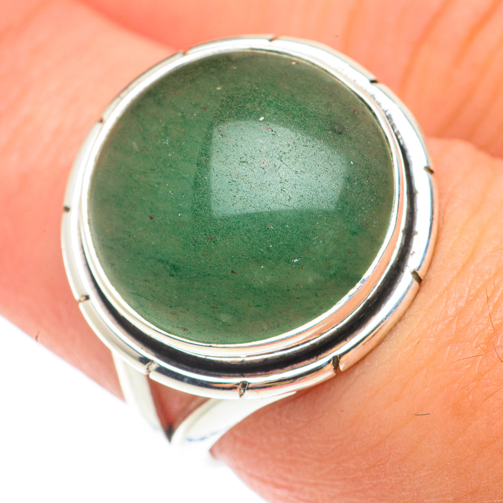Green Aventurine Rings handcrafted by Ana Silver Co - RING65464