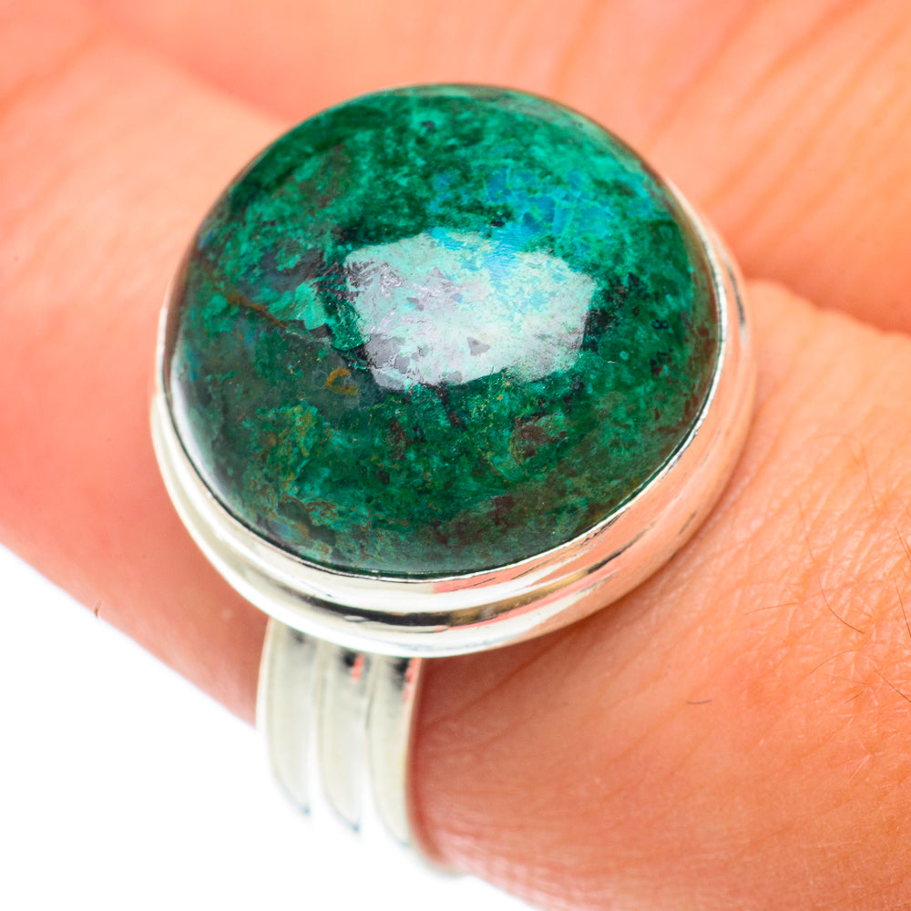 Chrysocolla Rings handcrafted by Ana Silver Co - RING65465