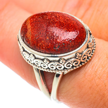 Sponge Coral Rings handcrafted by Ana Silver Co - RING65468