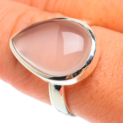 Rose Quartz Rings handcrafted by Ana Silver Co - RING65470