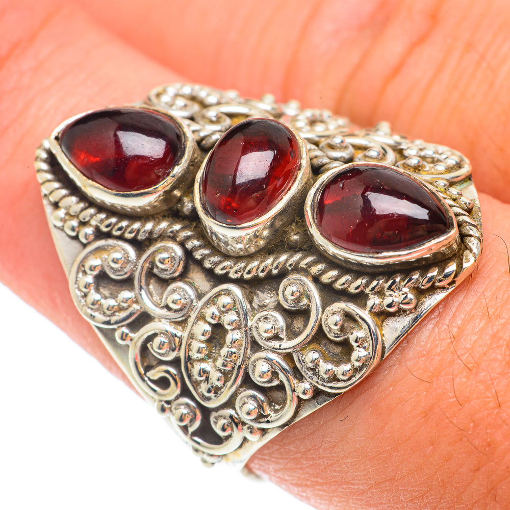 Garnet Rings handcrafted by Ana Silver Co - RING65473
