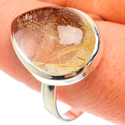 Rutilated Quartz Rings handcrafted by Ana Silver Co - RING65474