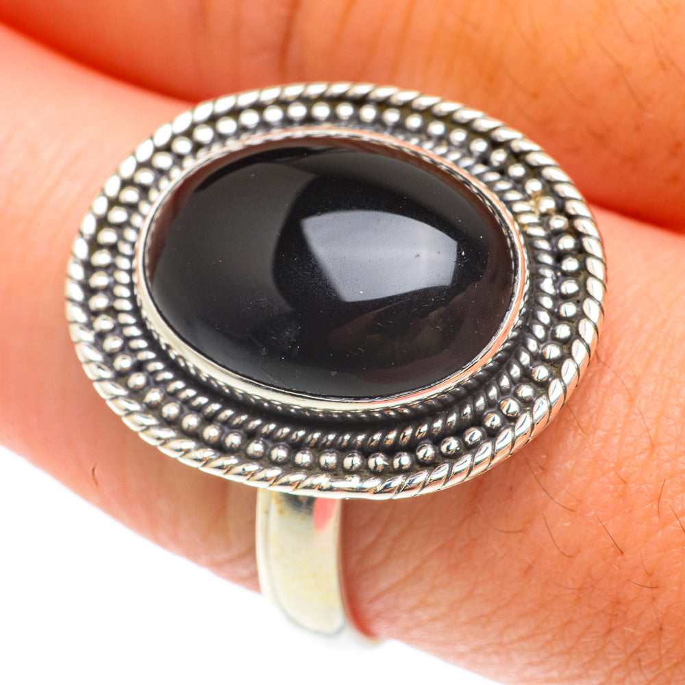 Black Onyx Rings handcrafted by Ana Silver Co - RING65476