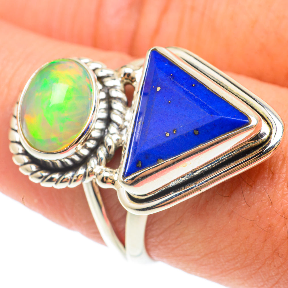 Lapis Lazuli Rings handcrafted by Ana Silver Co - RING65482