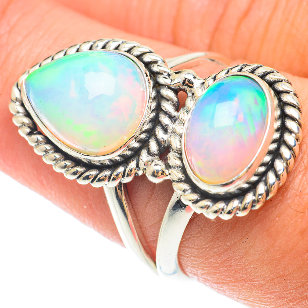 Ethiopian Opal Rings handcrafted by Ana Silver Co - RING65484