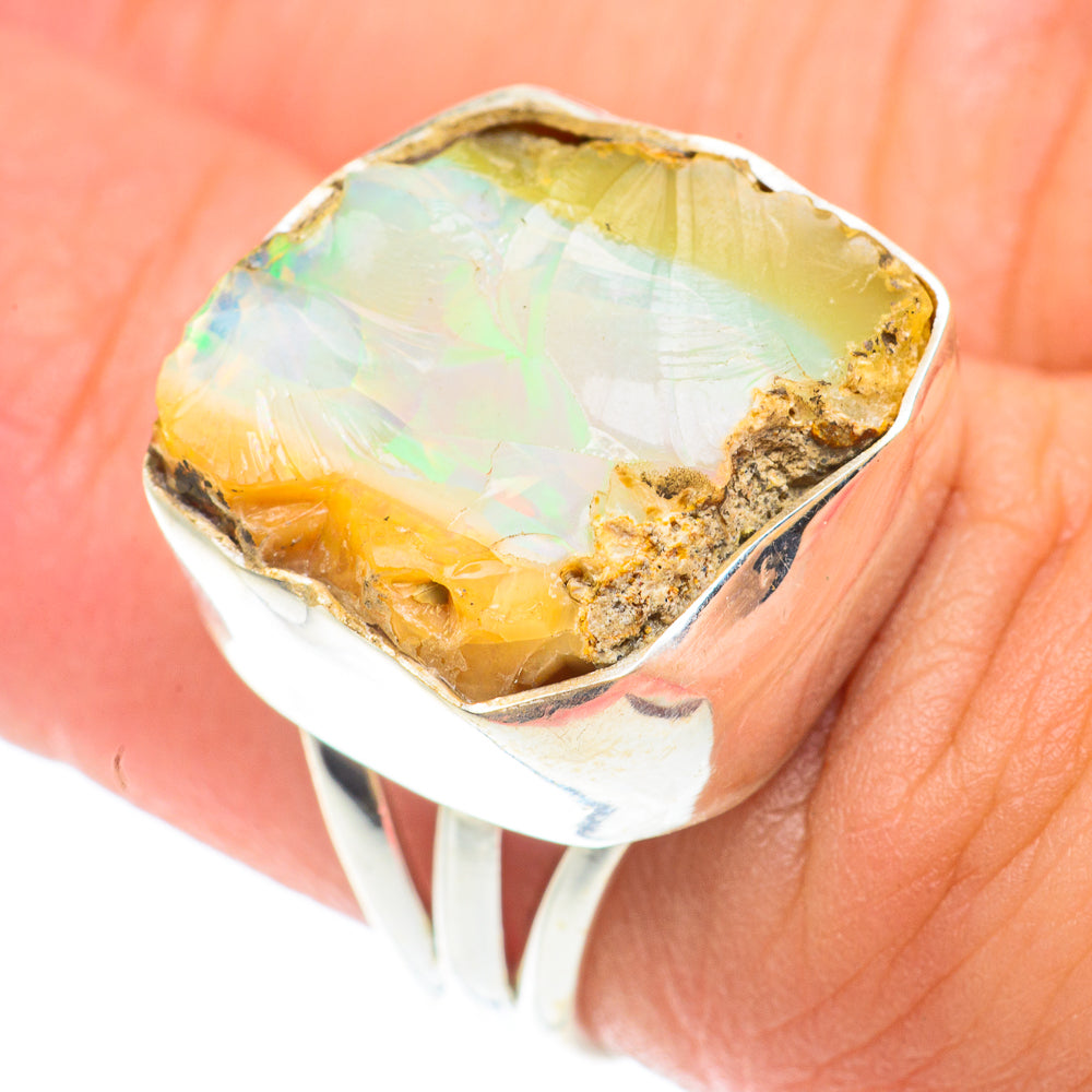 Ethiopian Opal Rings handcrafted by Ana Silver Co - RING65485