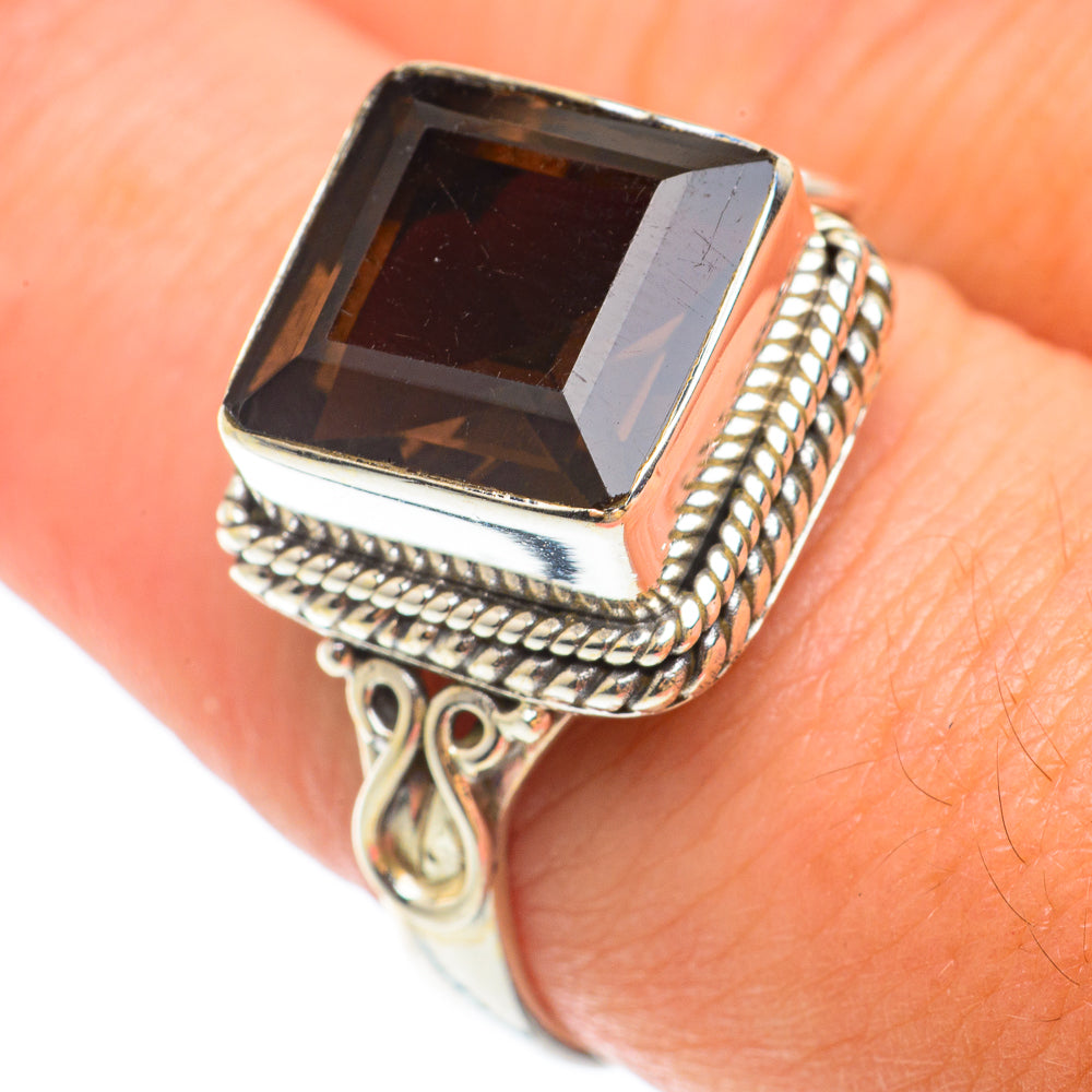 Smoky Quartz Rings handcrafted by Ana Silver Co - RING65493