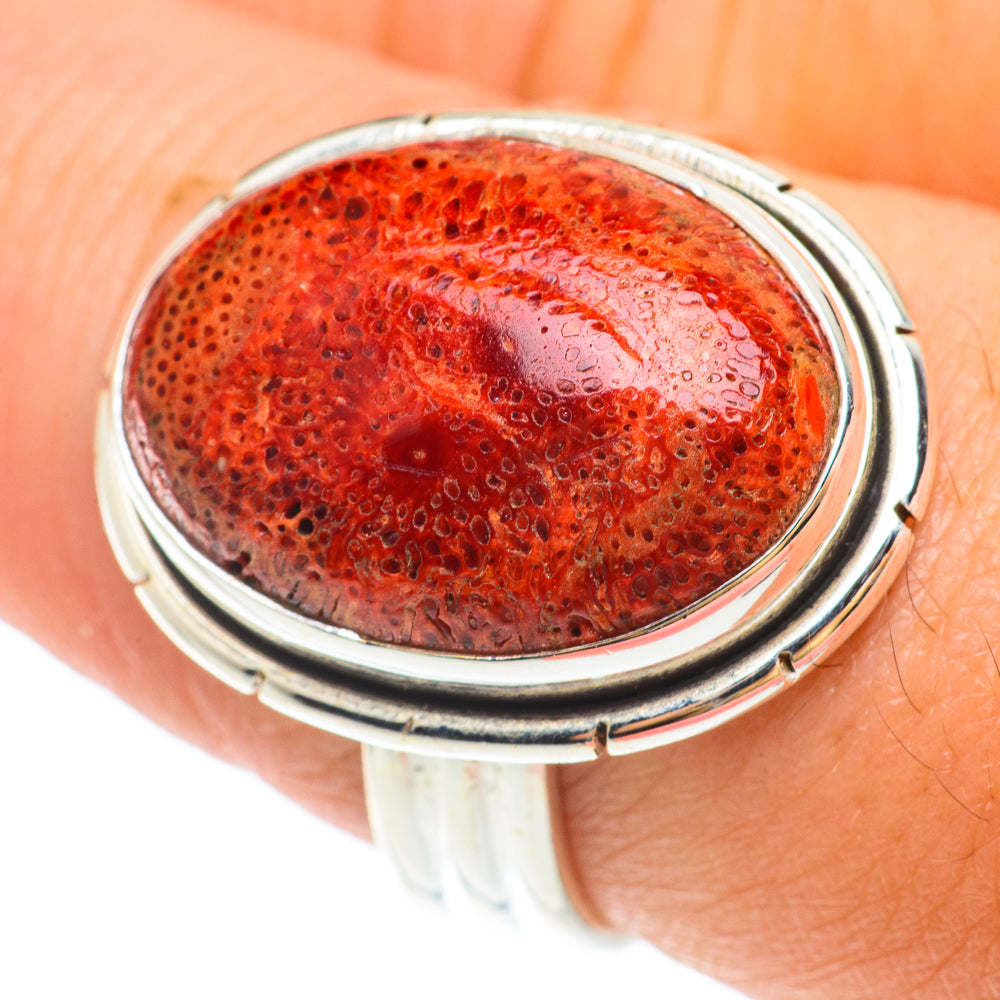 Sponge Coral Rings handcrafted by Ana Silver Co - RING65495