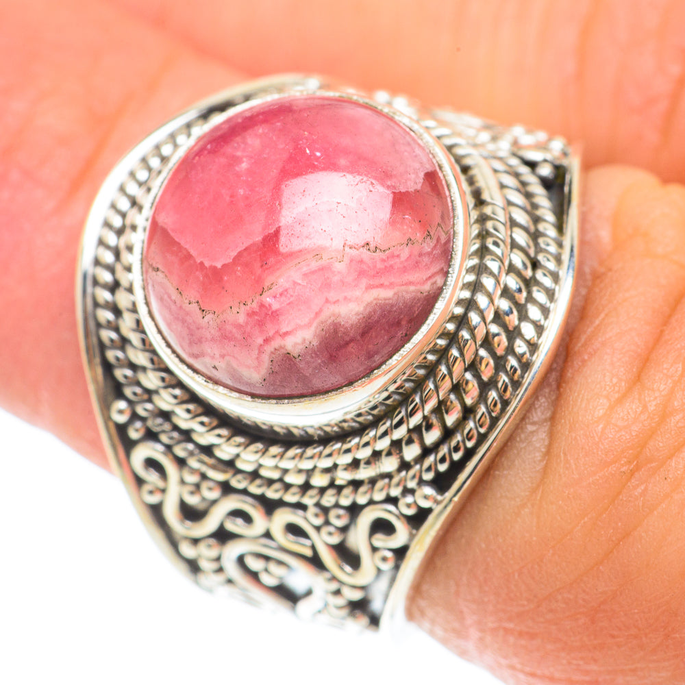 Rhodochrosite Rings handcrafted by Ana Silver Co - RING65497