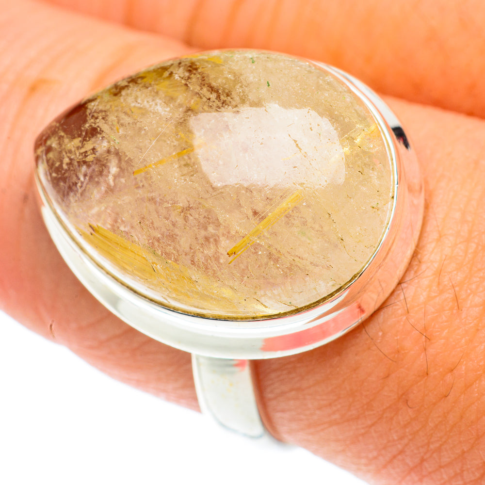 Rutilated Quartz Rings handcrafted by Ana Silver Co - RING65500