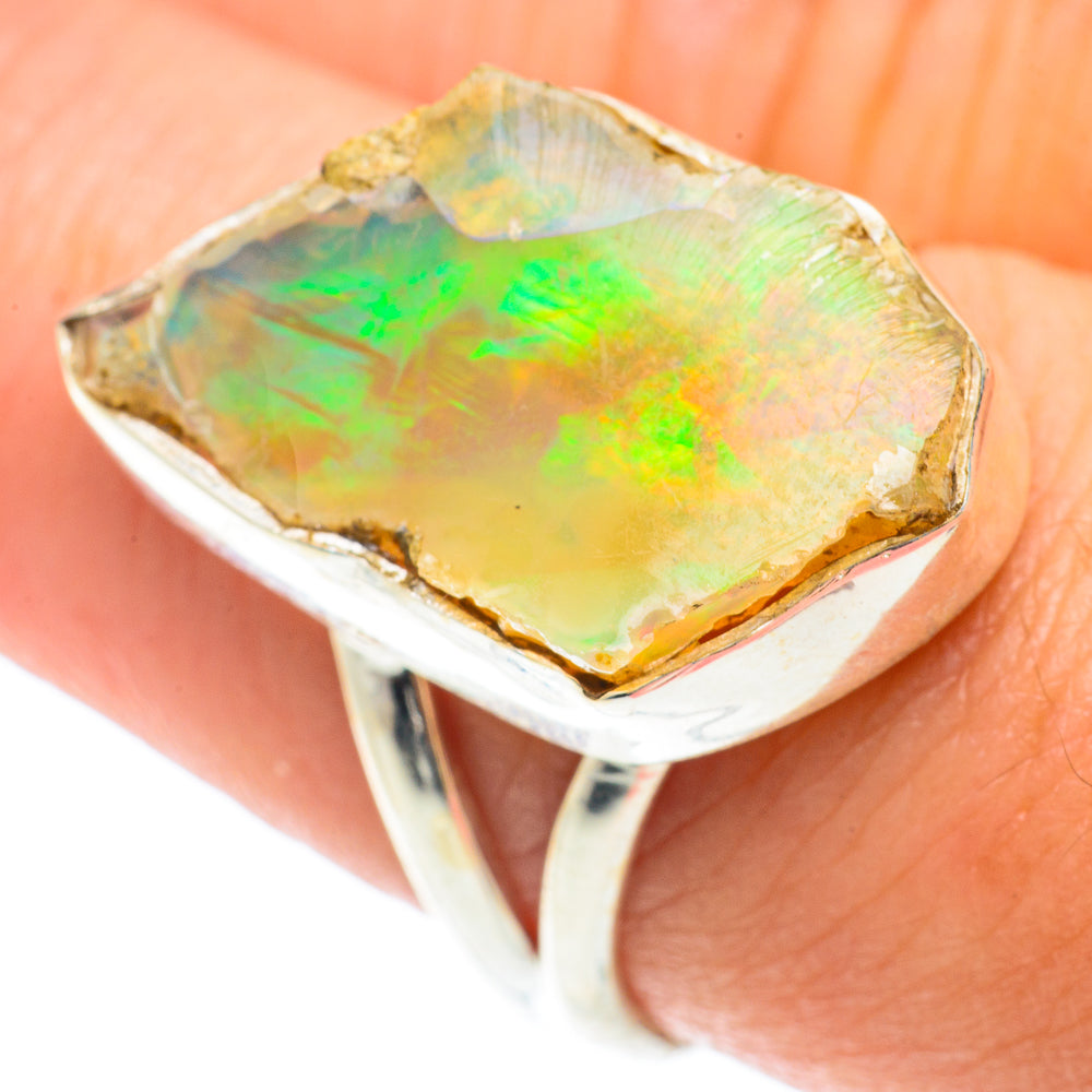 Ethiopian Opal Rings handcrafted by Ana Silver Co - RING65507