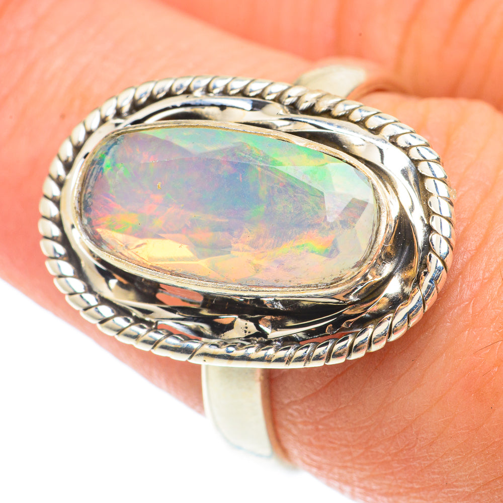 Ethiopian Opal Rings handcrafted by Ana Silver Co - RING65508
