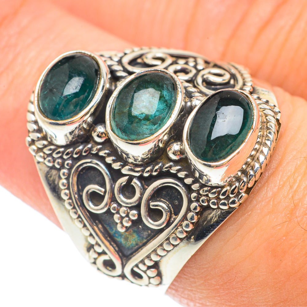 Green Fluorite Rings handcrafted by Ana Silver Co - RING65512