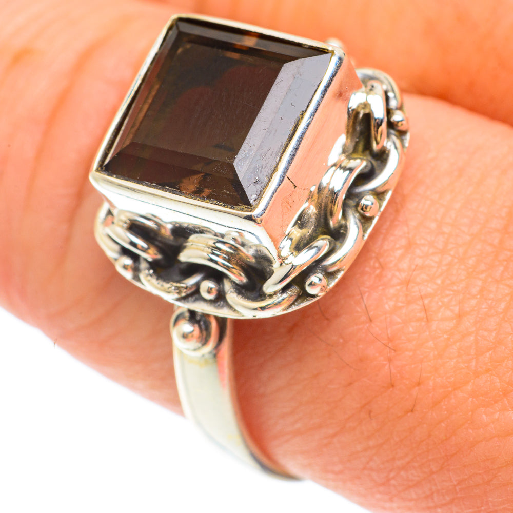 Smoky Quartz Rings handcrafted by Ana Silver Co - RING65516