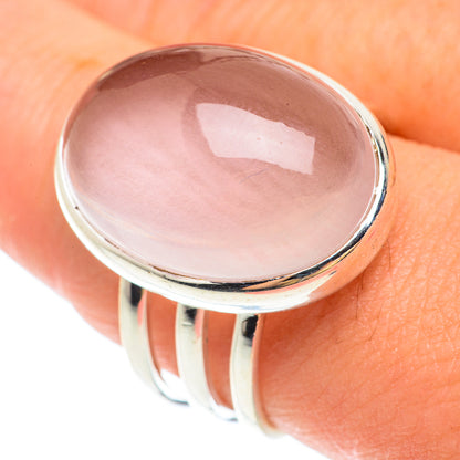 Rose Quartz Rings handcrafted by Ana Silver Co - RING65521