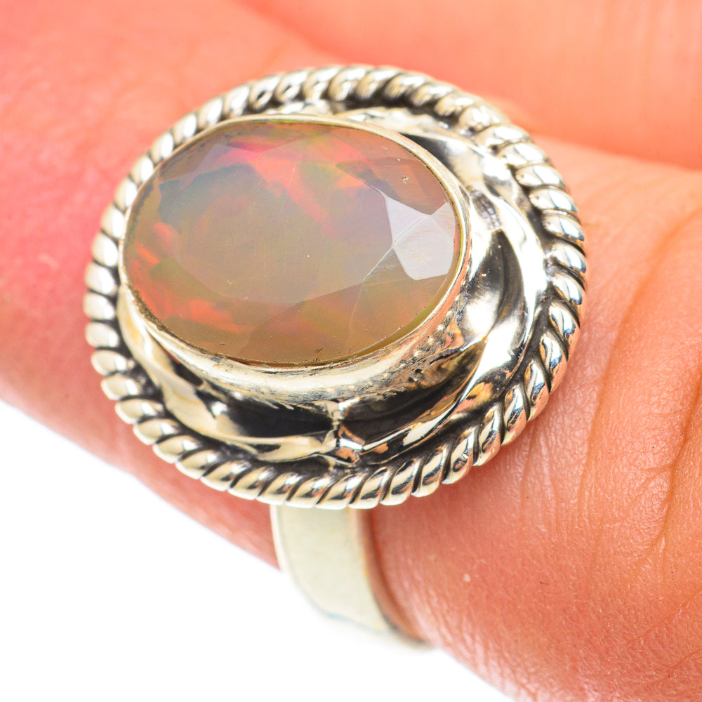 Ethiopian Opal Rings handcrafted by Ana Silver Co - RING65529