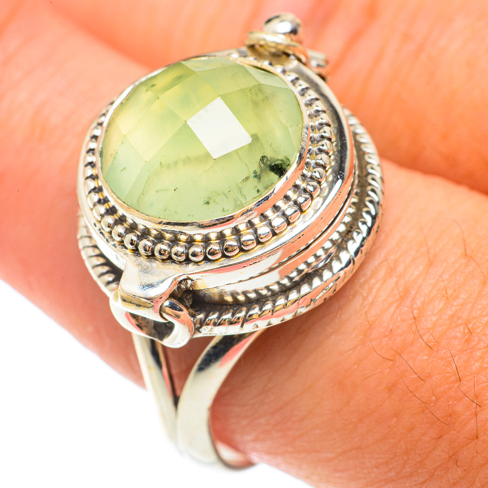Prehnite Rings handcrafted by Ana Silver Co - RING65535